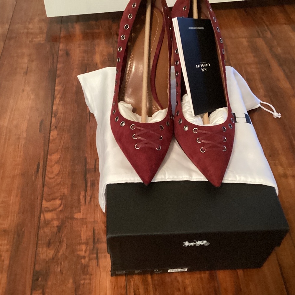 Coach Varik Pump 85 mm Suede Merlot